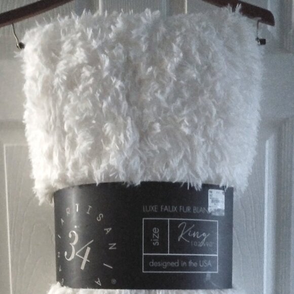 Artisan 34 King Size Blanket Long Faux Fur - Picture 3 of 7